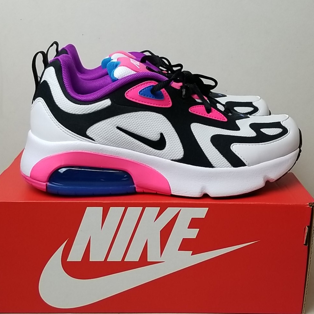 New Nike Air Max 200 White/Pink Women's Shoes - Picture 3 of 8